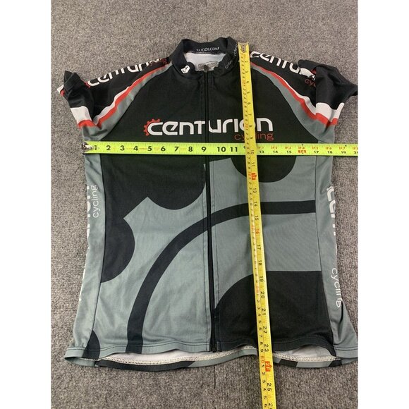 SUGOI Womens Full Zip Short Sleeve Cycling Jersey Size M Black/Gray/White - Picture 4 of 6